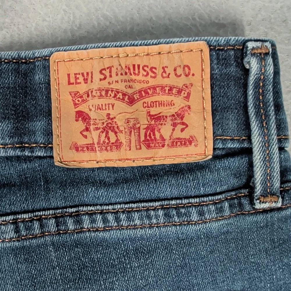 Levis 525 Perfect Waist Straight Leg Jeans Mens W33 L30‎ Blue Denim 15564-0045